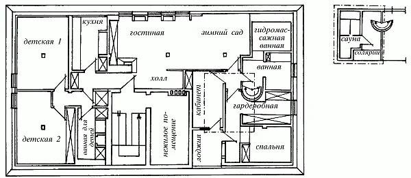 Рис 51 План мансарды с зимним садом В самом светлом и солнечном конце - фото 52