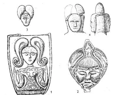 Рис 22 Латенское искусство 1 Вальдальгесхейм Германия 2 Шварценбах - фото 22