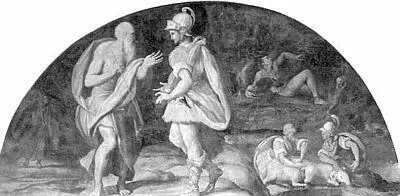 А Аллори Тиресий предсказывает будущее Одиссею Фреска 1580 г Феоклимен - фото 90