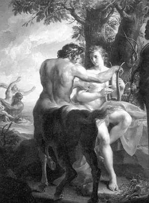 П Батони Обучение Ахилла Холст ок 1770 г Учитель Ахилла мудрый - фото 123