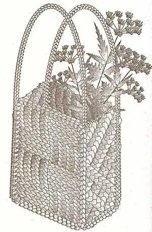 Рис 129 Прямоугольная сумка из соломы Рис 130 Круглая сумка из соломы - фото 79