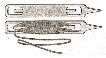 Рис 136 Челнок Связать жгут просто пучок растительных волокон оплетают - фото 86