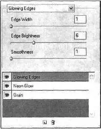 Рис 245 Диалоговое окно фильтра Glowing Edges Достаточно вспомнить - фото 109