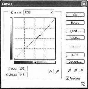 Рис 3711 Диалоговое окно Curves Перемещение линии в верхней части - фото 296