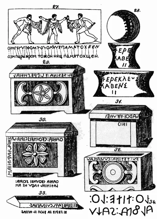 Рис 80 Этрусские надписи Взято из 388 Рис 81 Этрусские надписи - фото 80