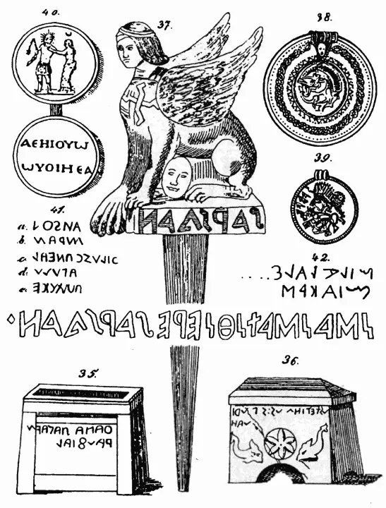 Рис 81 Этрусские надписи Взято из 388 Рис 82 Этрусские надписи - фото 81