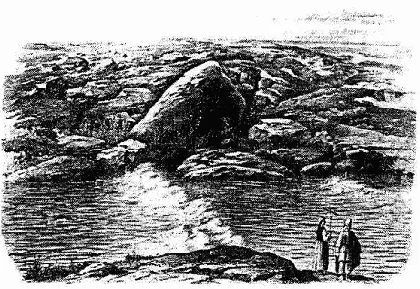 Рис 48 Ольгииы Бани место где ушла под воду Ольгина церковь Гравюра из - фото 47