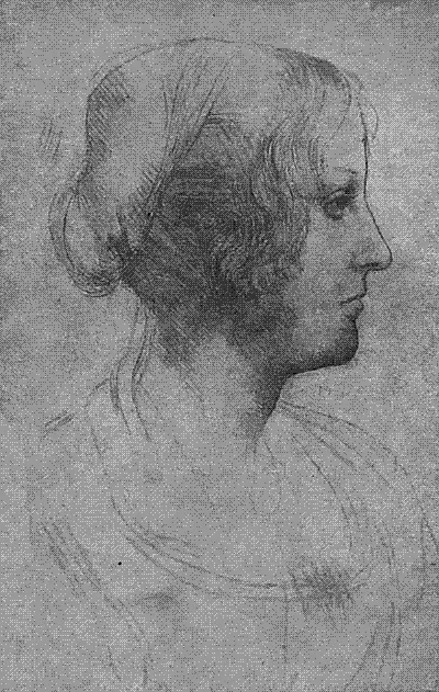 Этюд для женского портрета Рисунок серебряным карандашом Виндзор Леонардо - фото 19