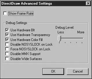 Рис А12 Окно DirectDraw Advanced Settings При максимальном уровне отладки - фото 39