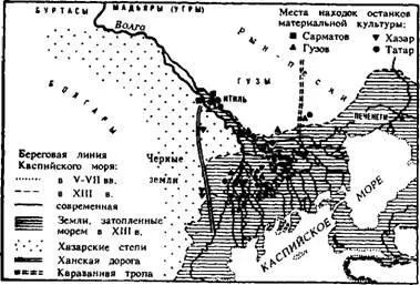 Карта 4 Волжская Хазария Вот почему страстное желание найти столицу Итиль 631 - фото 9