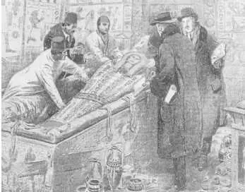 Находка саркофага с мумией Одна из наиболее стойких легенд египтологии - фото 680