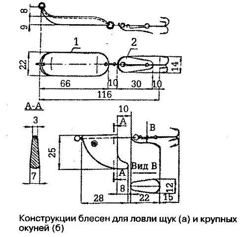 НЕСИММЕТРИЧНЫЕ БЛЕСНЫ Для ловли хищной рыбы изобретено много разнообразных - фото 73