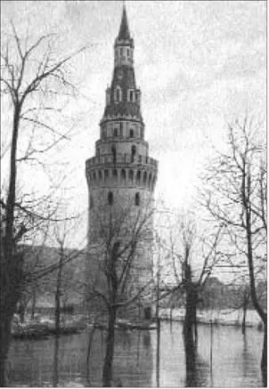 Наводнение 1908 года Затопленный Александровский сад Балчуг Наводнение 1908 - фото 16