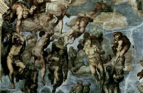 Фрагмент фрески Микеланджело Страшный суд Еще в XVI веке к рассматриваемой - фото 5
