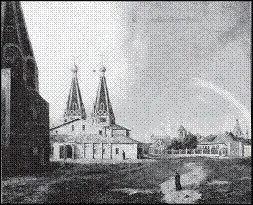 Алексеевский женский монастырь Литография с картины К Рабуса 1838 г Для - фото 25