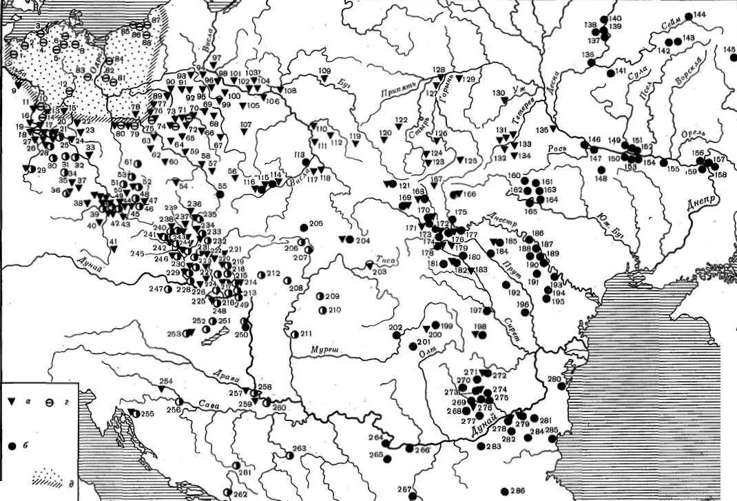 Рис 20 Славянские памятники VVII вв а с сосудами первой - фото 32
