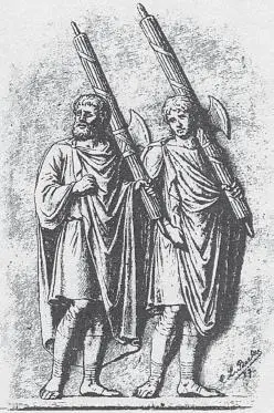 Ликторы С рельефа колонны Марка Аврелия в Риме С точки зрения осуществления - фото 47