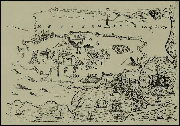 Панорама Александрии Рисунок В ГригоровичаБарского 1730 г В - фото 81