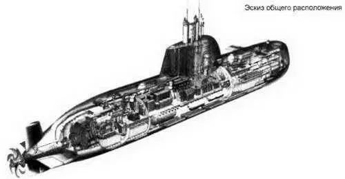 Основные ТТХ Водоизмещение т надводное1700 подводное 1980 Длина - фото 173