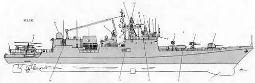 ПР 11356 1 Обтекатель ГАС Humsa 2 100мм АУ 3 ПУ ЗРК Штиль 1 4 ПУ - фото 132