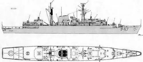 ФРЕГАТ DODSWORTH 1 57мм АУ 2 ПУ ЗРК Sea Wolf 3 Пост приемапередачи - фото 73