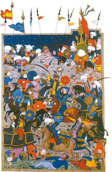 Тебризская миниатюра начала XVI в изображающая поражение византийской армии - фото 20