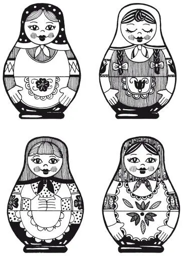 Рис 3 Игра Матрешки Сравни и заполни Для этой игры понадобятся - фото 3