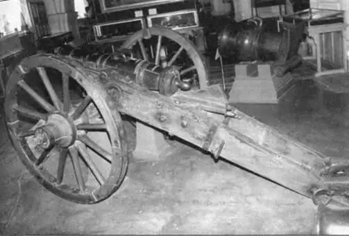 14пуд конный единорог образца 1805 г на лафете образца 1805 г вид сбоку - фото 123