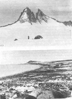 Геологи в горах Земли Королевы Мод Краевая морена У массива Инзель Массив - фото 16