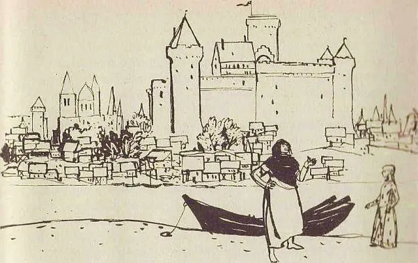 И вдруг как раз посредине между ней и Анной Ярославной где на стене на - фото 27