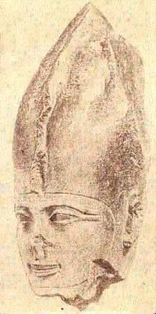 Голова статуи Псамтика III Гранит Саисская эпоха XXVI династия Париж Лувр - фото 155