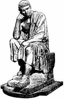 Аристотель Прорисовка с античной статуи IV в до н э АРИСТОФАНок 450ок - фото 44