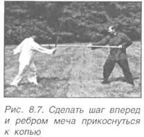 На рис 810815 техника цзяо в ответ на атаку копьем в живот - фото 540