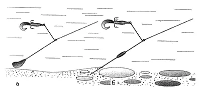 Рис 42 Оснастки для проводки приманки выше дна а коромысло Walker б - фото 7