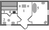 Рис 35 План бани 1 комната отдыха 2 предбанник 3 парная 4 - фото 25