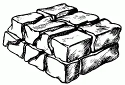 Рис 46 Кладка разрезанная вертикальными плоскостями камней Следовательно - фото 52