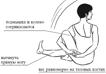 переднюю поверхность левого колена Обхватите левое колено левой рукой и - фото 117