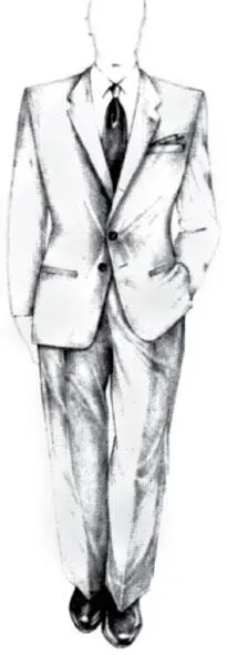 Класический костюм предполагает однобортный пиджак на двух пуговицах и одну - фото 4