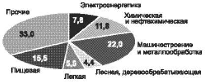 Рис 1 Удельный вес продукции отдельных отраслей в общем объеме продукции - фото 15