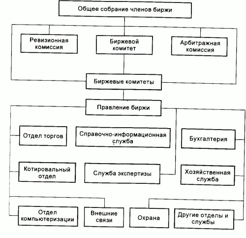 Cxeмa 6 Пpимepнaя opгaнизaциoннaя cтpyктypa биpжи Baжным пoдpaздeлeниeм - фото 7
