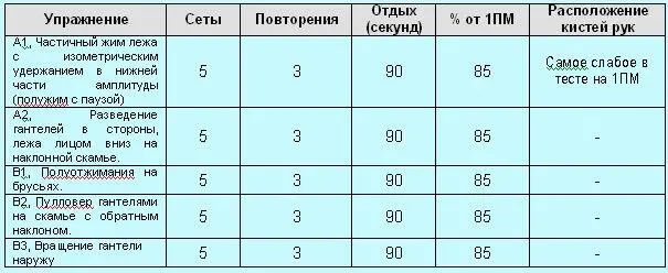 Описание упражнений Частичный жим лежа с изометрическим удержанием в нижней - фото 92