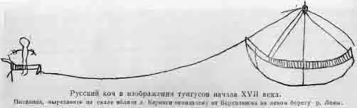 В июне 1647 года с устья Колымы на четырех кочах отправились они в море - фото 11