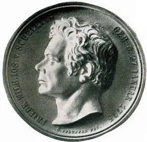 Шеллинг медальон 1834 г Август Платен Паулина Шеллинг Р - фото 35