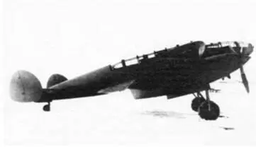 Опытный самолет СПБ 10 во время проведения летных испытаний зимой 1940 г - фото 221