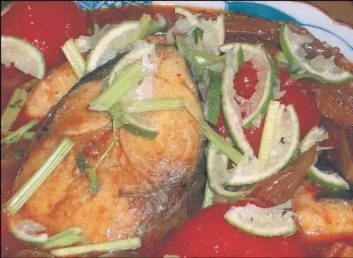 Жареная красная рыба с овощами Котлеты из свинины Говядина - фото 14