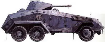 Броневой корпус автомобиля SdKfz 231 был слишком тяжел для шасси от грузовика - фото 6