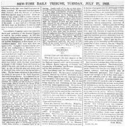 Часть страницы NewYork Daily Tribune со статьей из серии Революция и - фото 1