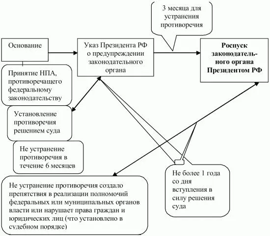 Схема 11 Роспуск законодательного органа государственной власти субъекта РФ - фото 11