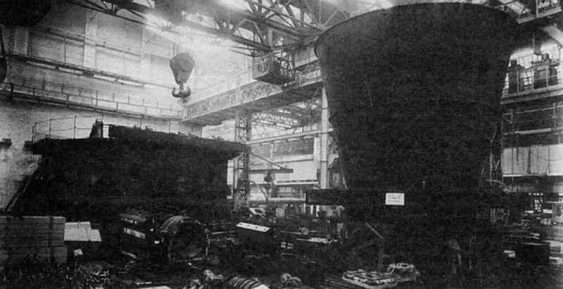 Сборка трехорудийной 1452 установки линейного крейсера Измаил на ПМЗ 11 - фото 59