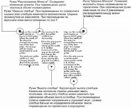 На следующем рисунке показана работа с ручками в режиме Статические столбцы - фото 468
